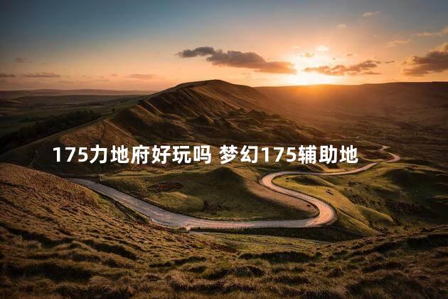 175力地府好玩吗 梦幻175辅助地府属性